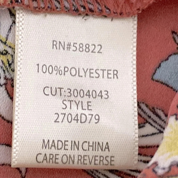 Max Studio NEW Chiffon Floral Crop Top Size M - Picture 7 of 8